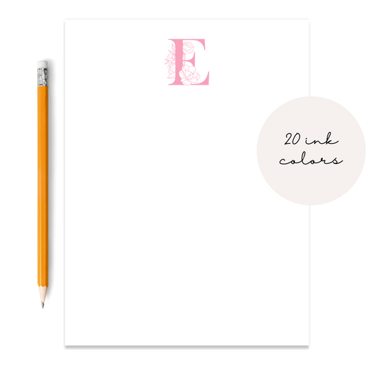Monogram Initial Notepad