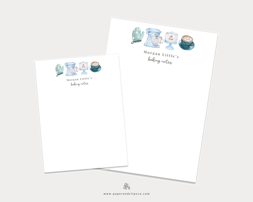 Baker's Notepad (Blue)