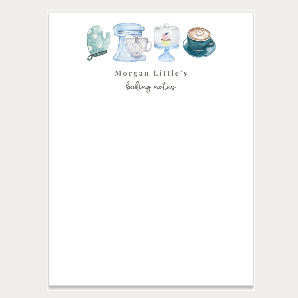 Baker's Notepad (Blue)