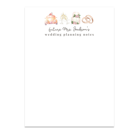 Future Mrs. Wedding Planning Notepad