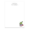 Personalized notepads are the perfect gift a teacher would love to get. Customized with their name and a Gnome teacher on the bottom right corner, this notepad is wrapped in cellophane ready to be gifted!