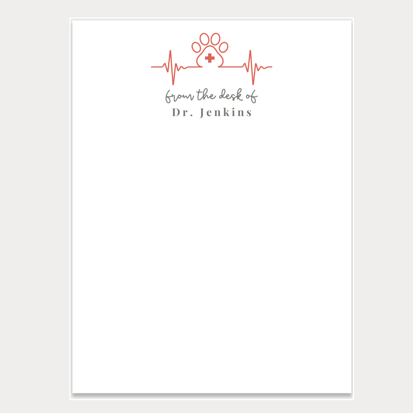 veterinarian gift notepad