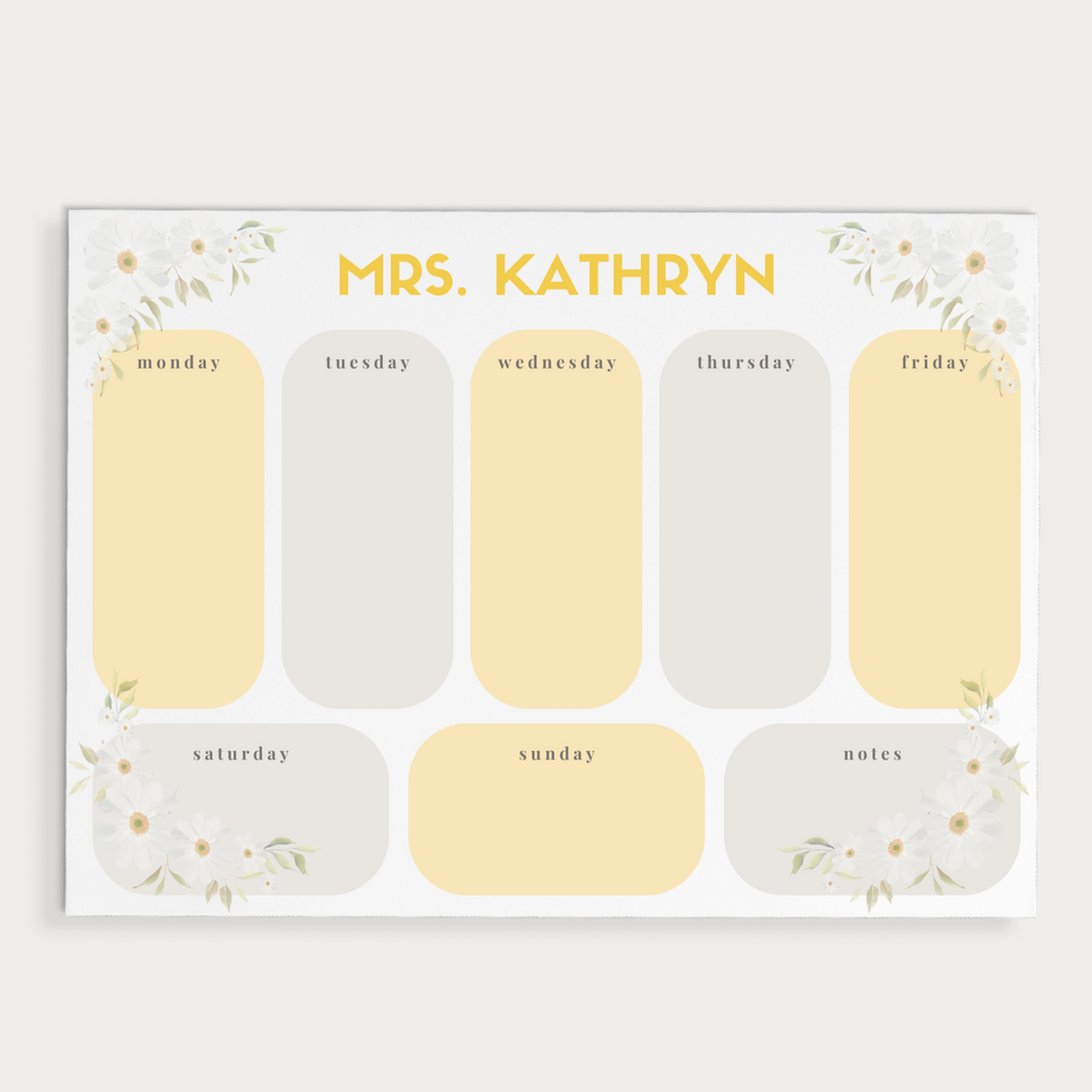 Daisy Weekly Planner