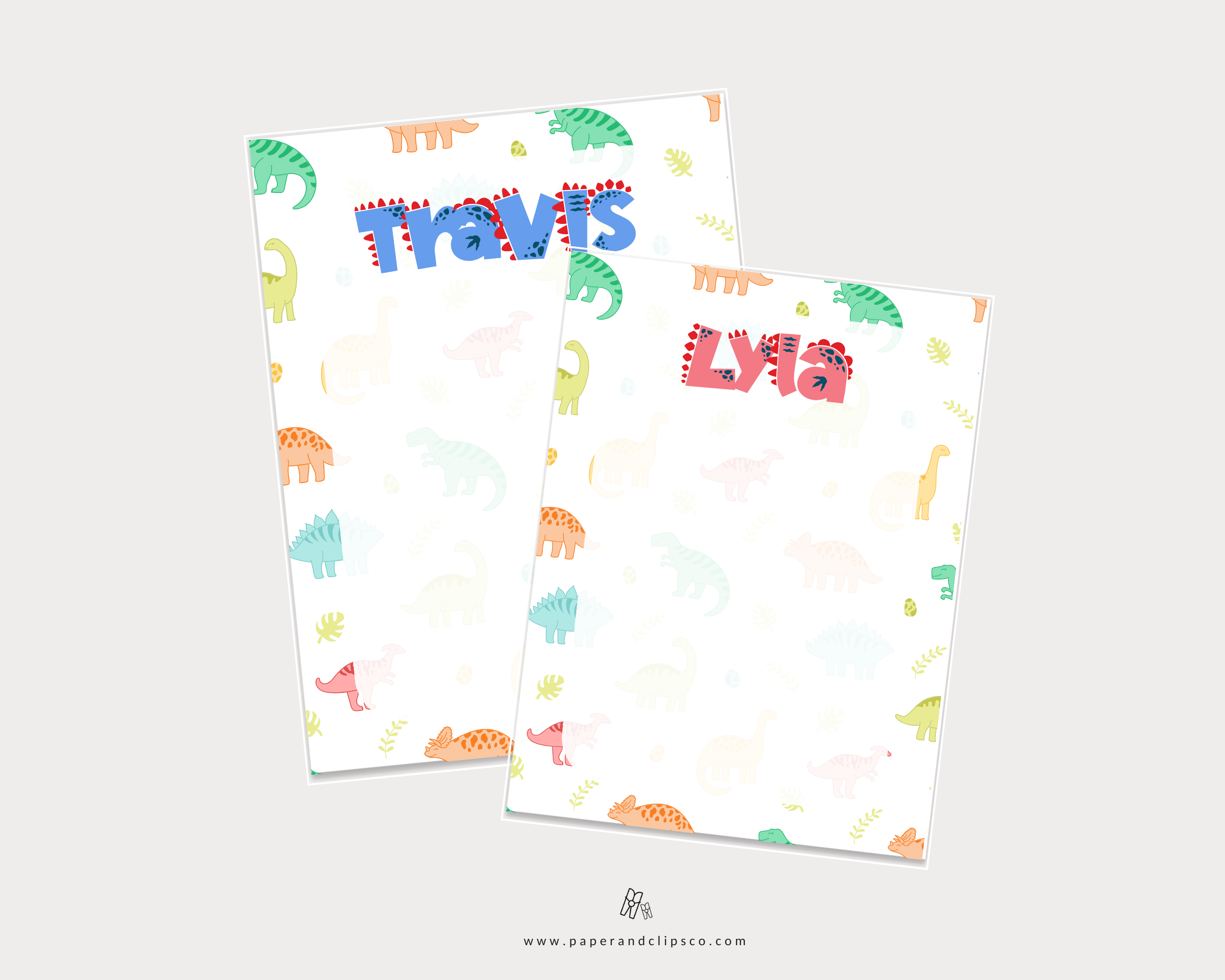 Dinosaur Name Notepad