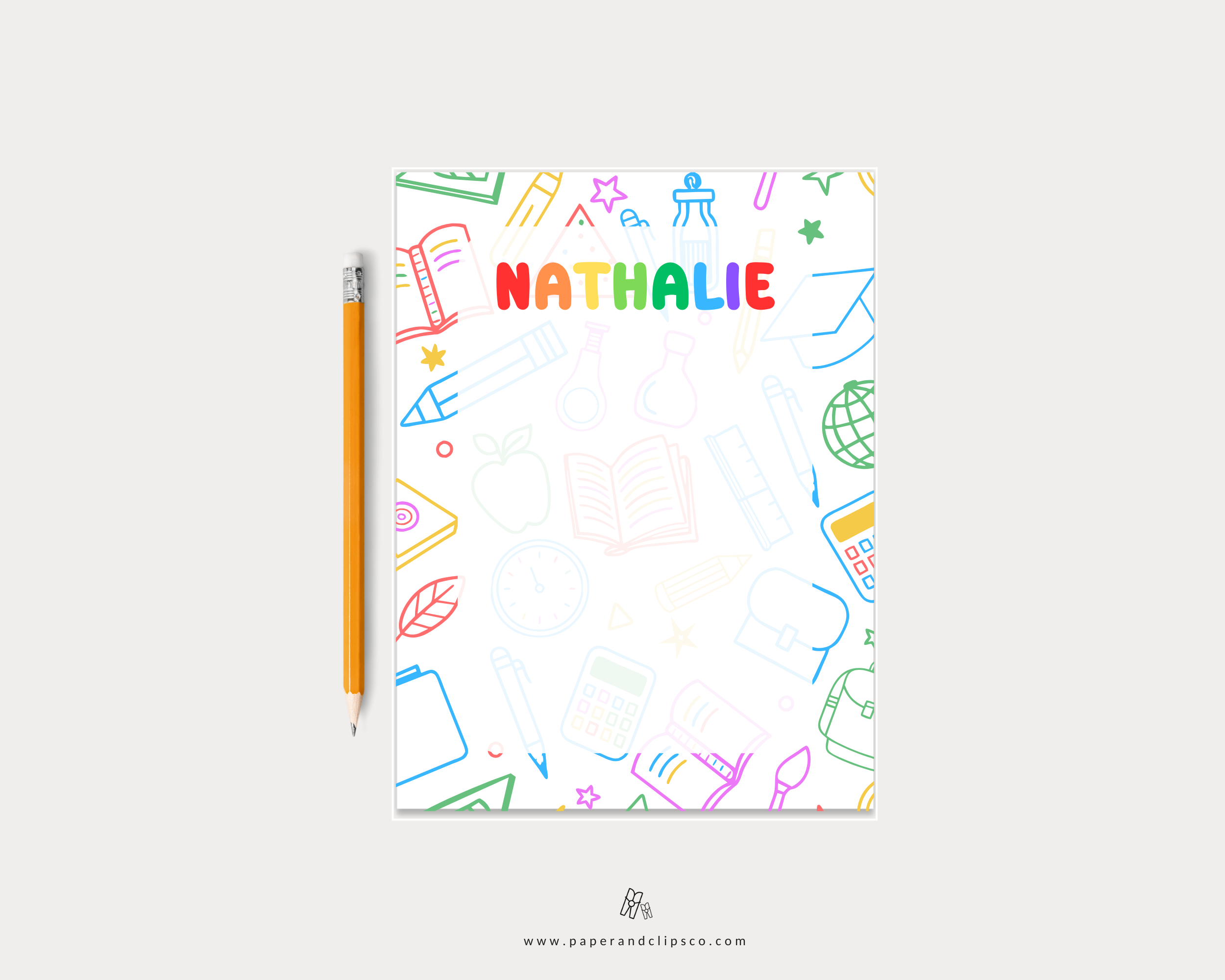 Teacher Rainbow Notepad