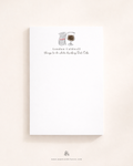 Personalized Diet Coke notepad with custom name, soda lover stationery gift, custom note pad for teachers and office desk organization