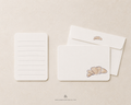 Croissant Flat Note Cards & Envelopes Set of 12