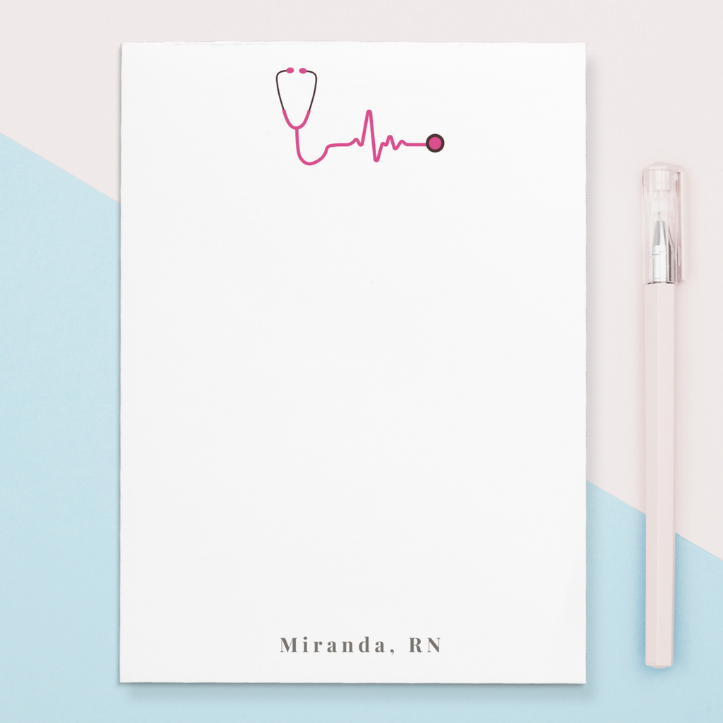 Give a thoughtful and useful gift for a nurse, doctor, paediatrician, or any healthcare professional. Personalized notepads are exactly the gift they’d love. 
