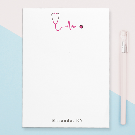 Give a thoughtful and useful gift for a nurse, doctor, paediatrician, or any healthcare professional. Personalized notepads are exactly the gift they’d love. 