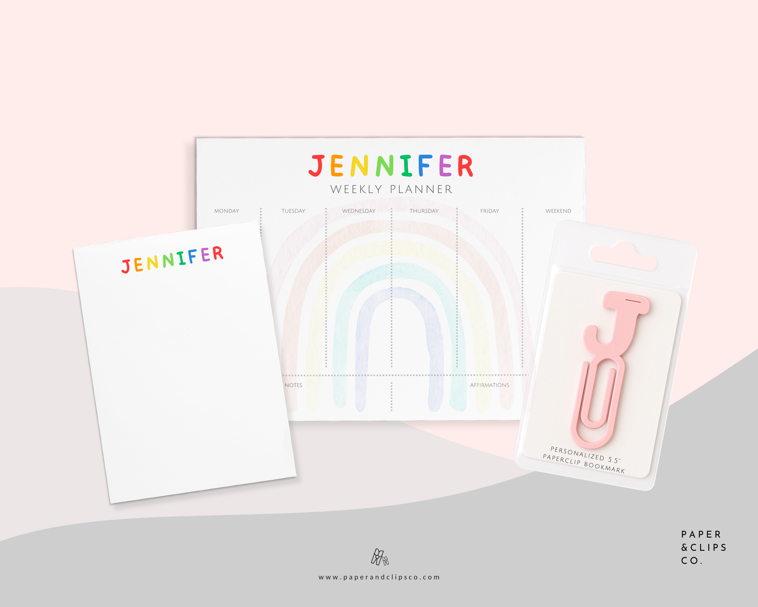 Rainbow Stationery Set