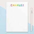 Give a thoughtful and useful gift for boys, girls, and teens who love drawing and/or writing. Customize their names with the color scheme of the rainbow! Personalized notepads are exactly the gift they’d love.
