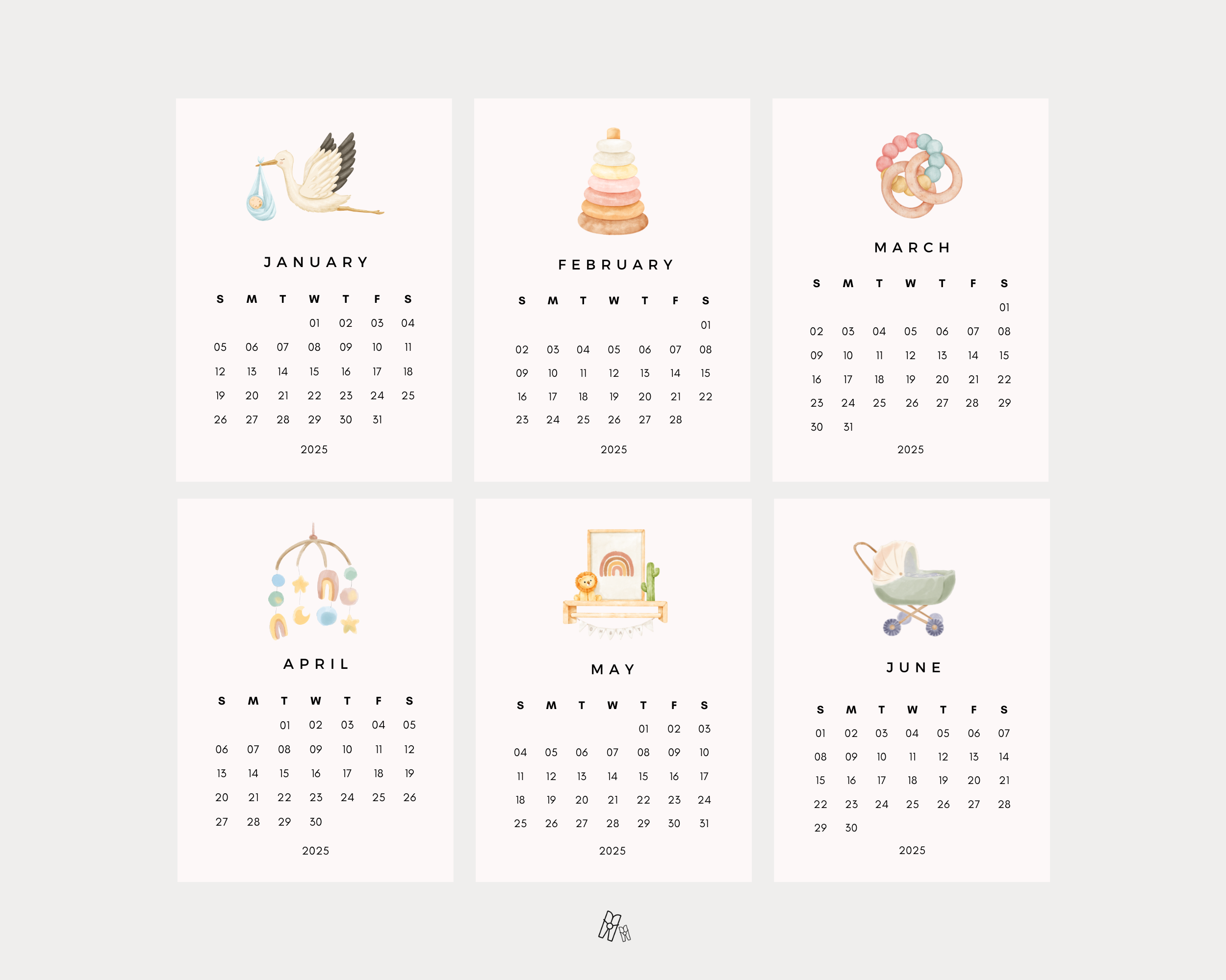 Nursery Mini Calendar