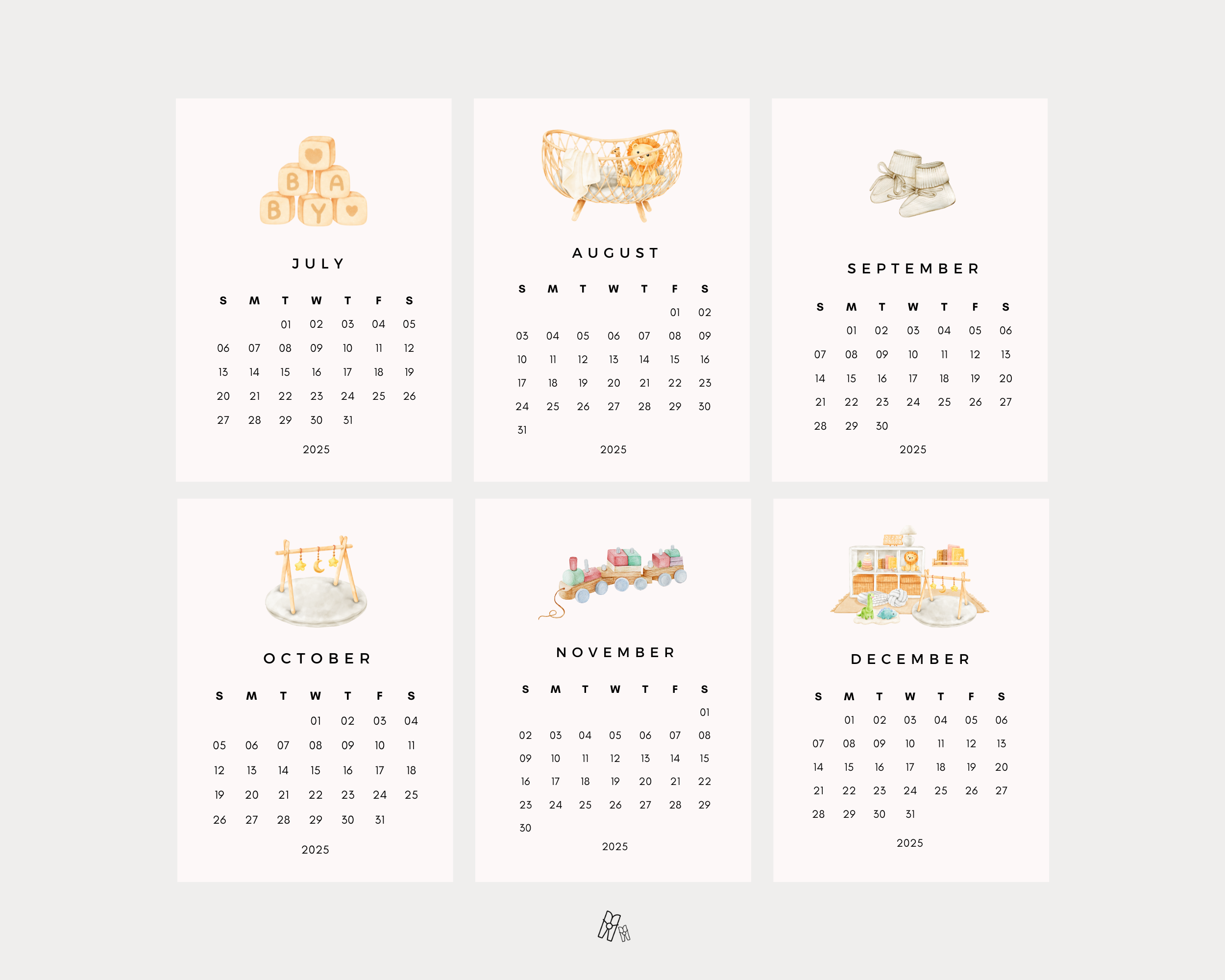Nursery Mini Calendar