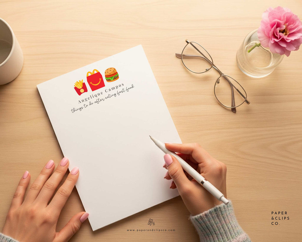 custom personalized notepads Toronto – modern stationery