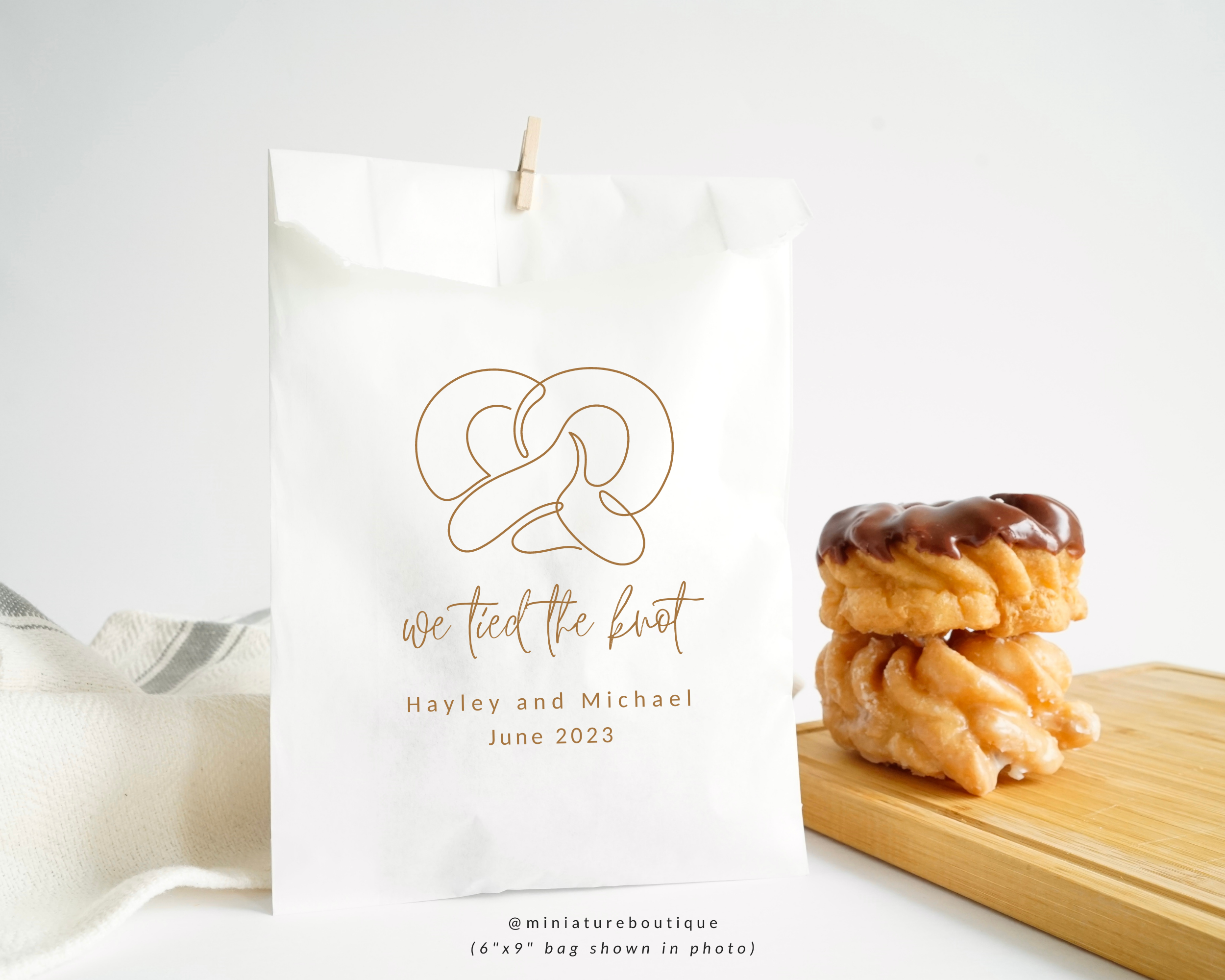 We Tied The Knot - White Party Bags