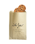 With Love - Brown Party Bags