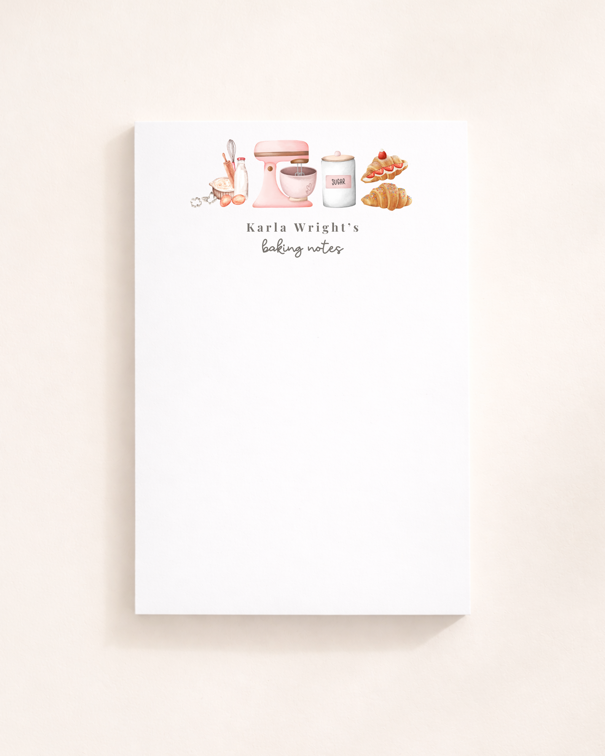 Baker's Notepad (Pink)