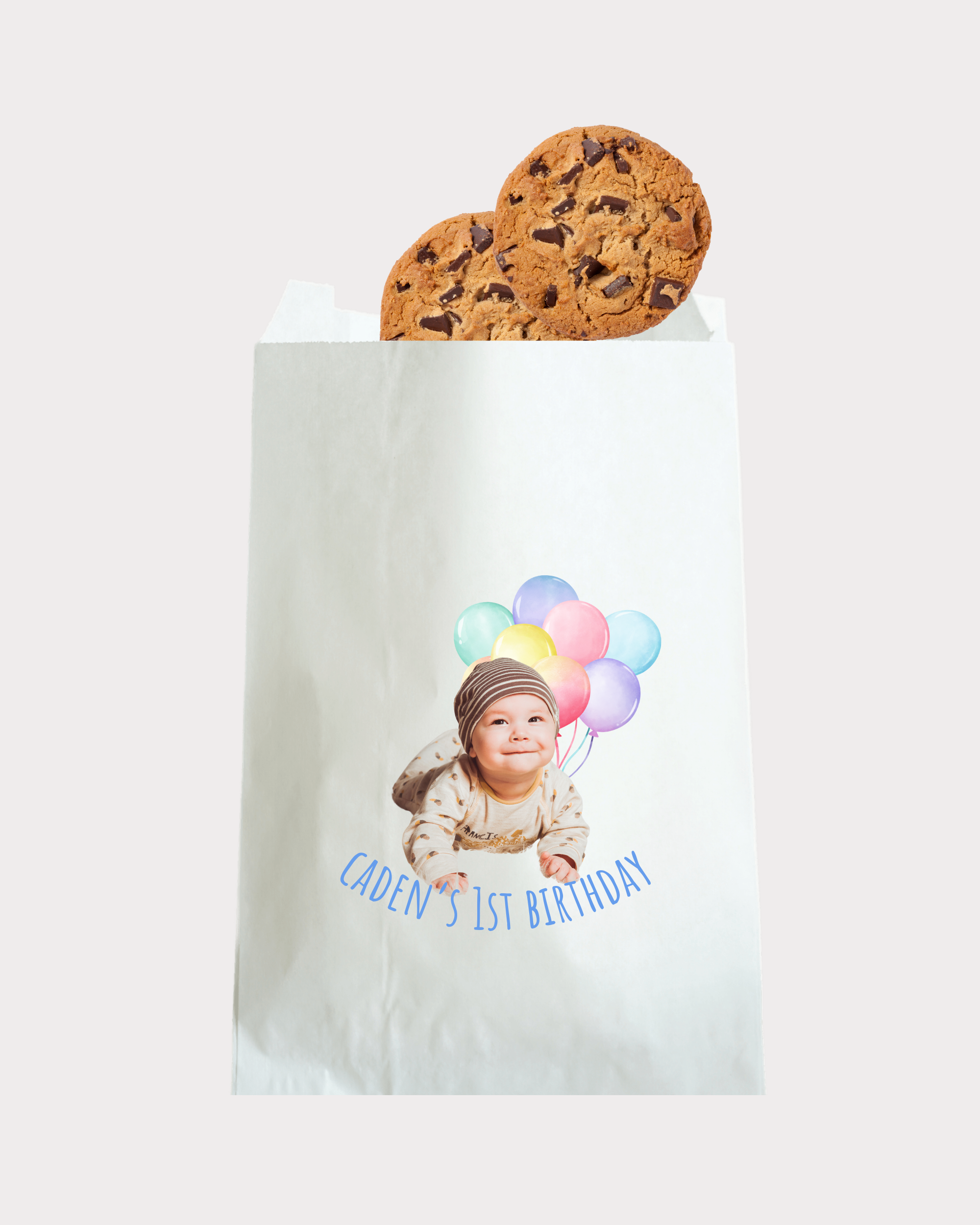 Custom Birthday Bags - White