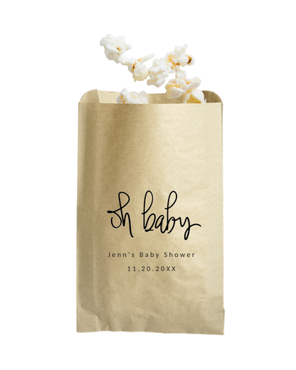 Oh Baby - Brown Party Bags