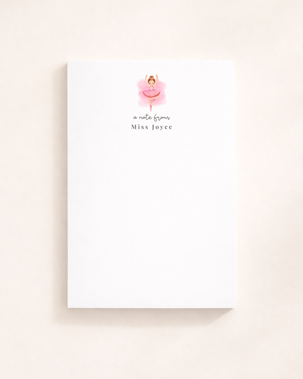 Ballerina Notepad