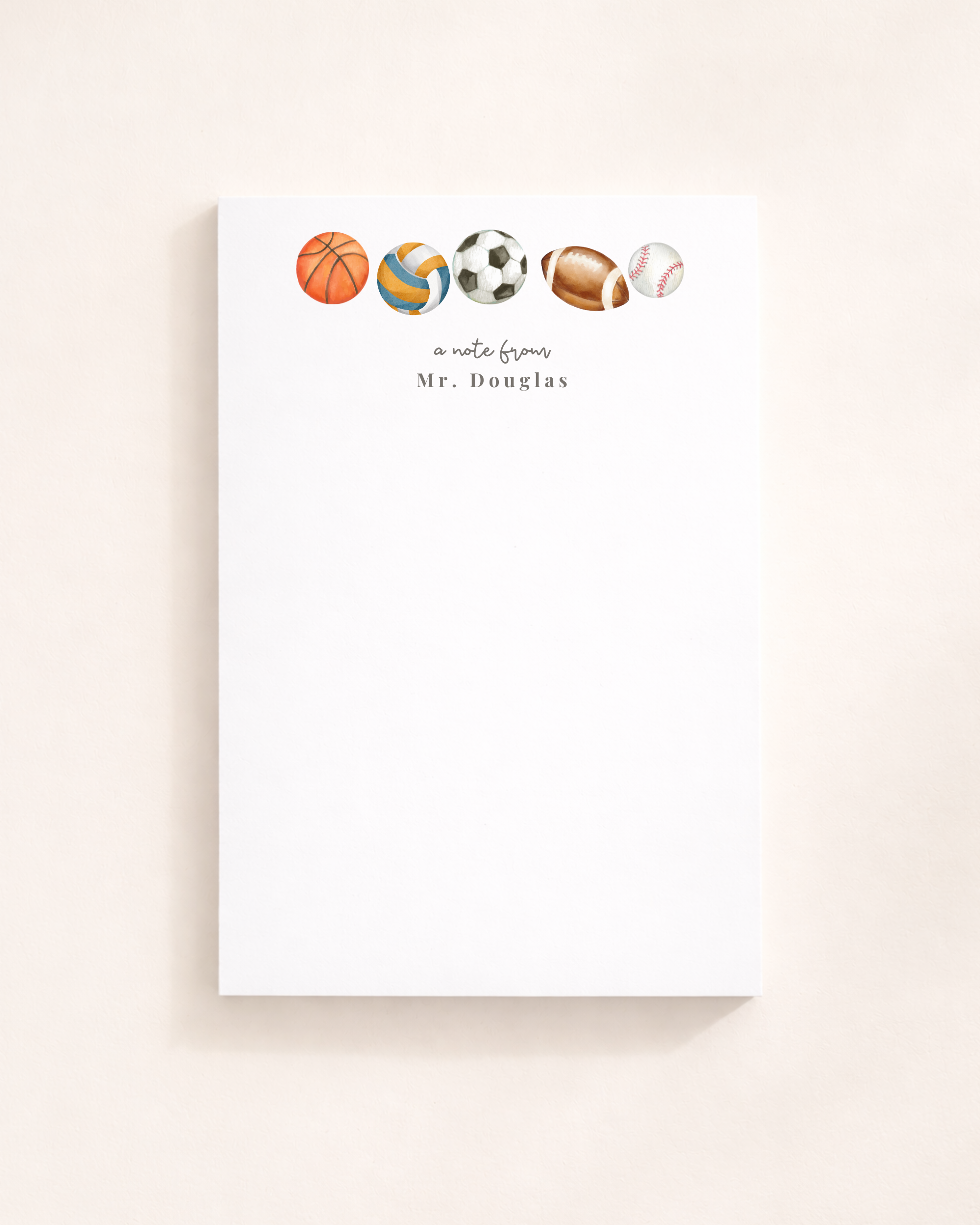 Coach Teacher Notepad
