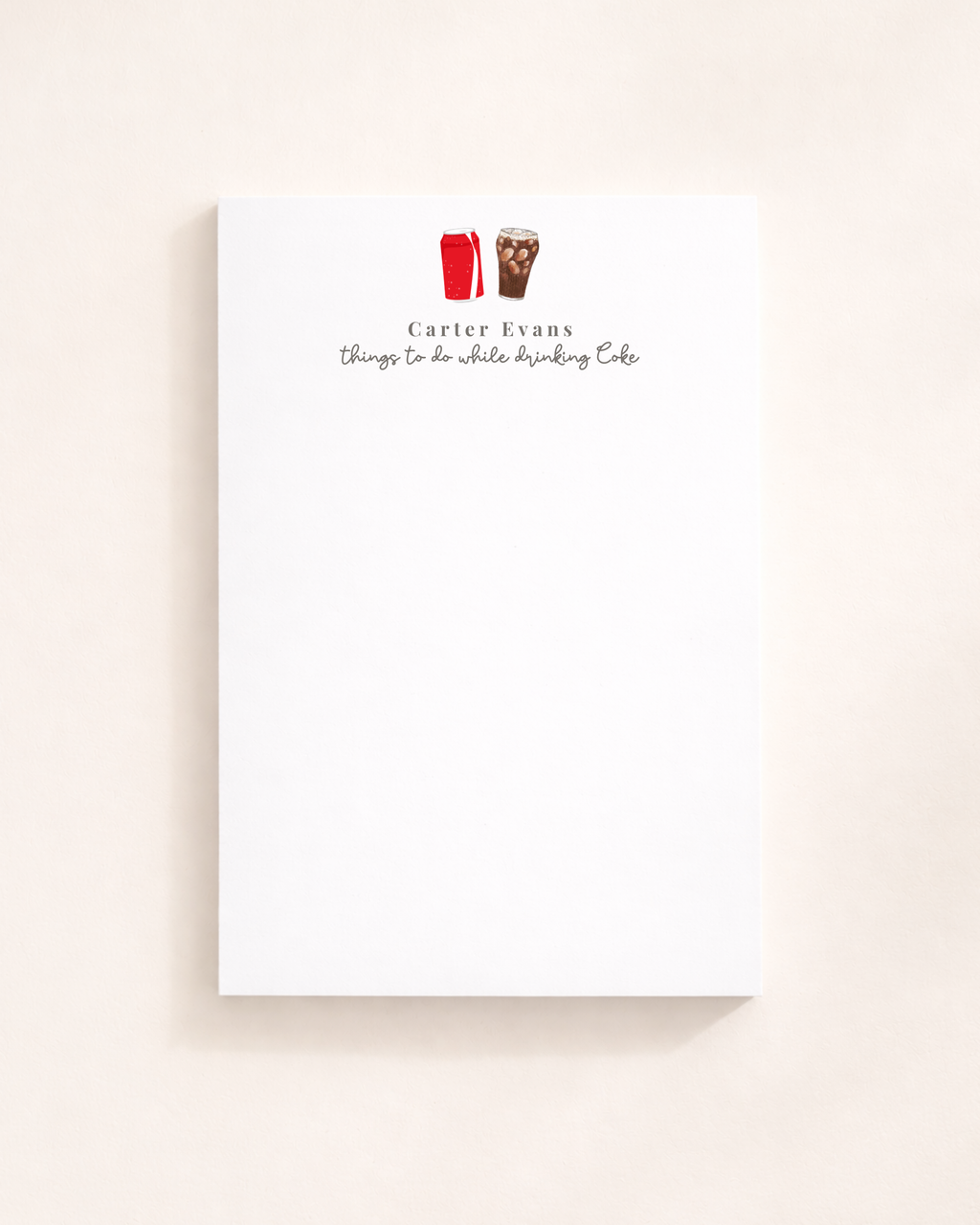Coke Lover Notepad
