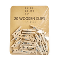 Brown Miniature Clothespins Wooden Clips