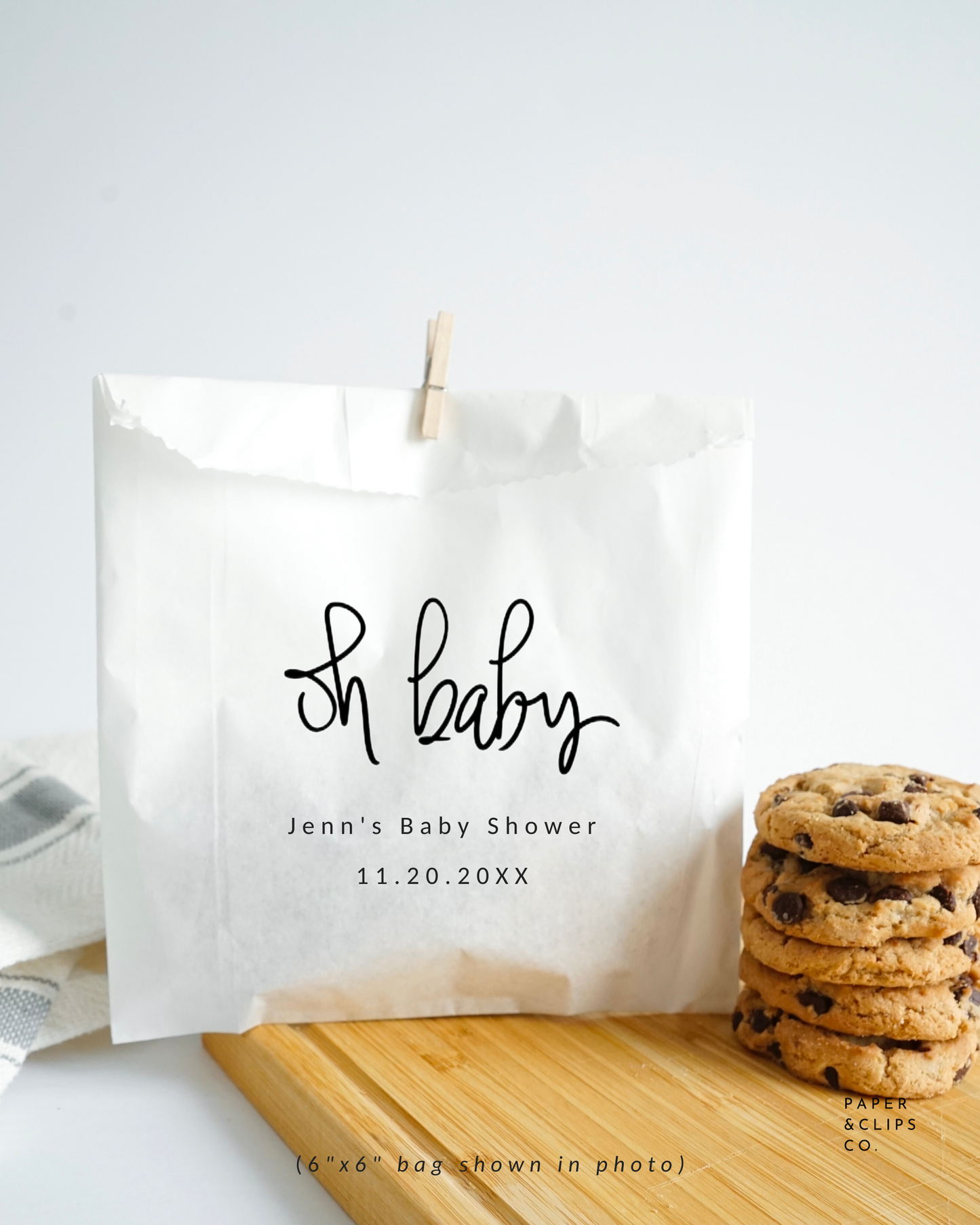 Oh Baby - White Party Bags