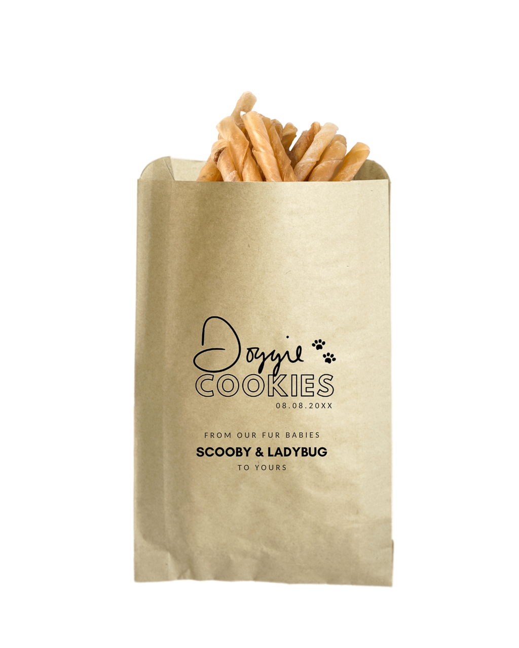 Fur Animal Treats - Brown Party Bags