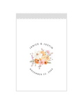 Watercolor Floral Bouquet - White Party Bags