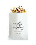 Let the Adventure Begin - White Party Bags
