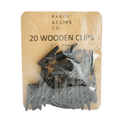 Black Miniature Clothespins Wooden Clips
