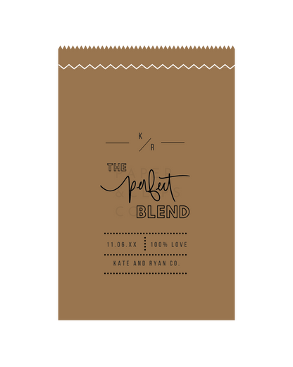 The Perfect Blend - Brown Party Bags