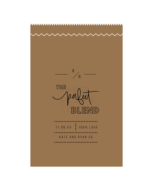 The Perfect Blend - Brown Party Bags