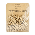 Gold Miniature Clothespins Wooden Clips