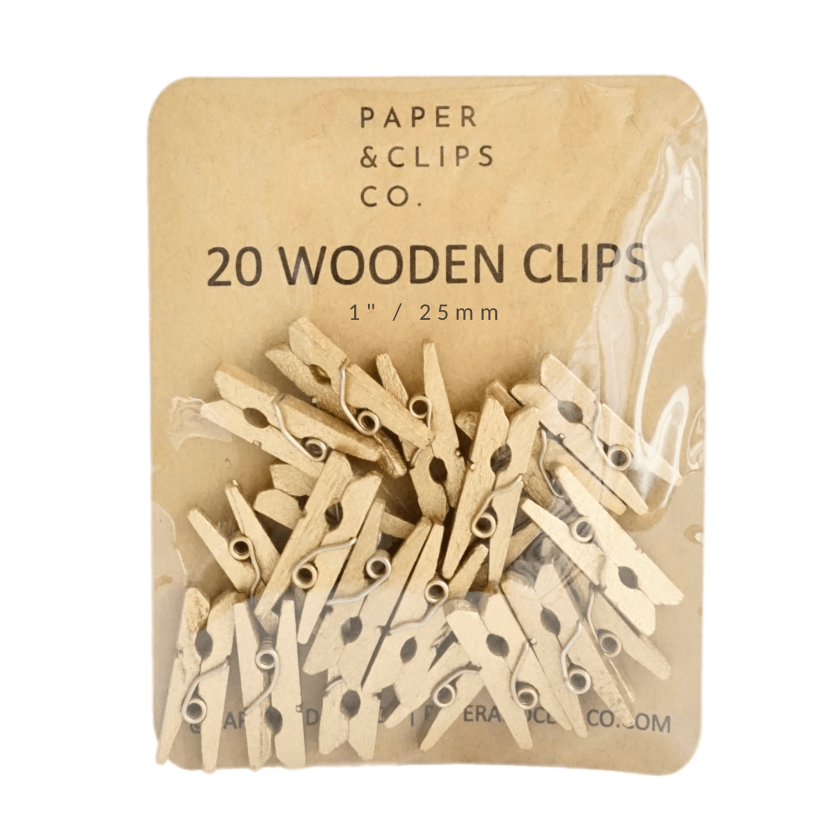 Gold Miniature Clothespins Wooden Clips