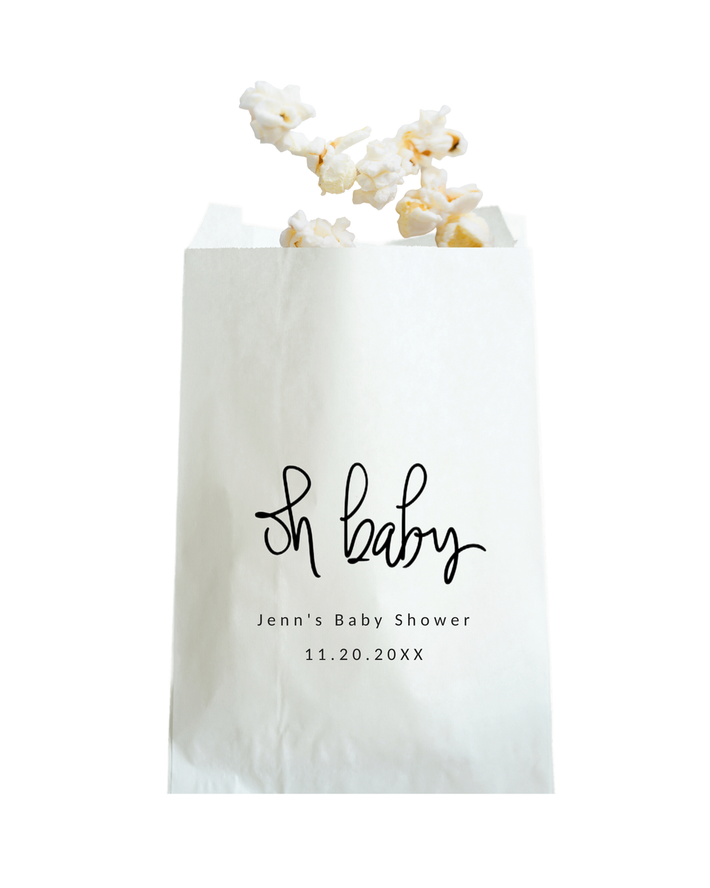 Oh Baby - White Party Bags