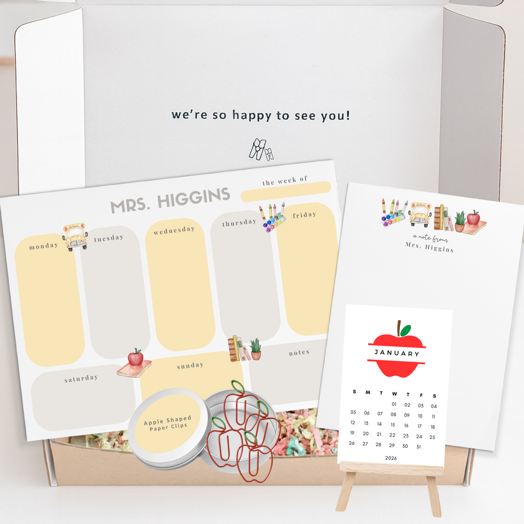 Teacher Stationery Set - (6 Color Schemes)
