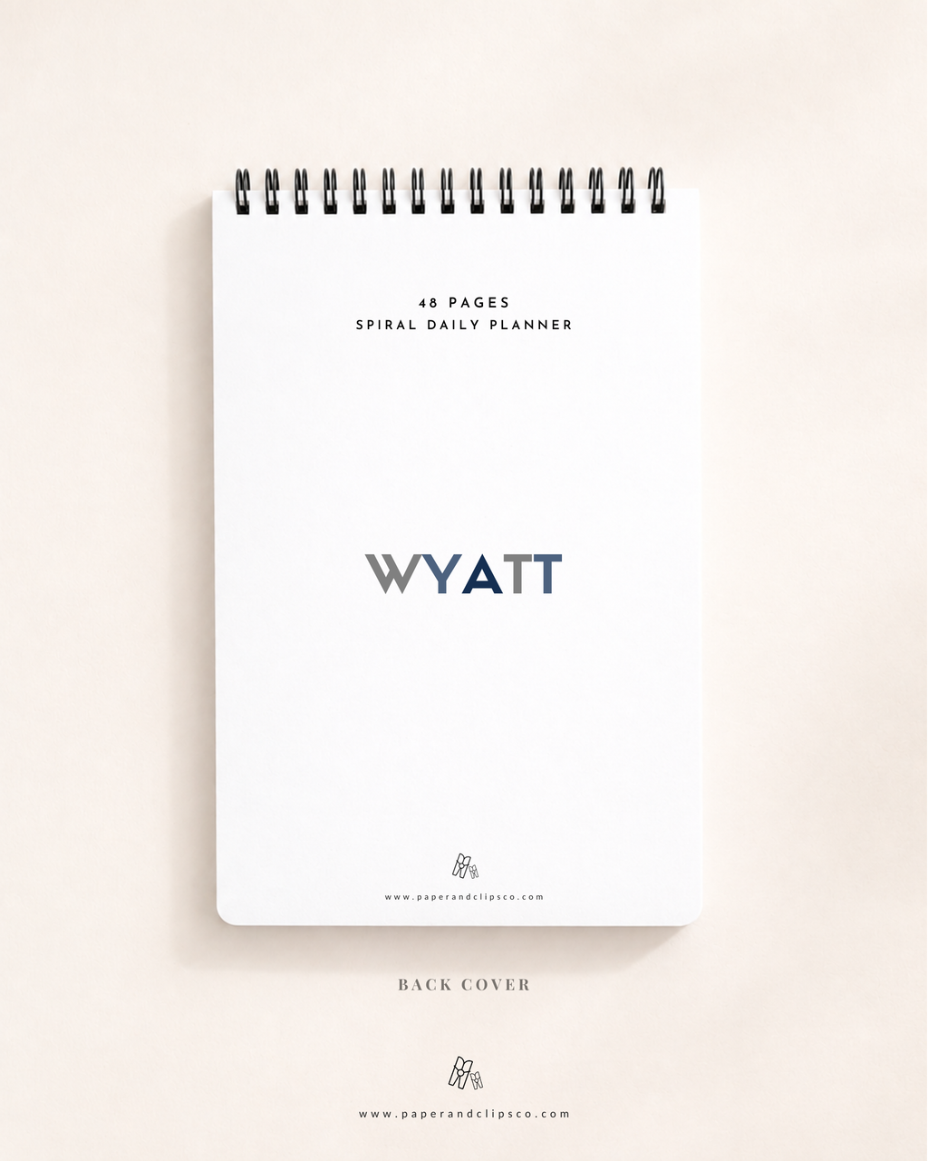 Custom Name Daily Planner