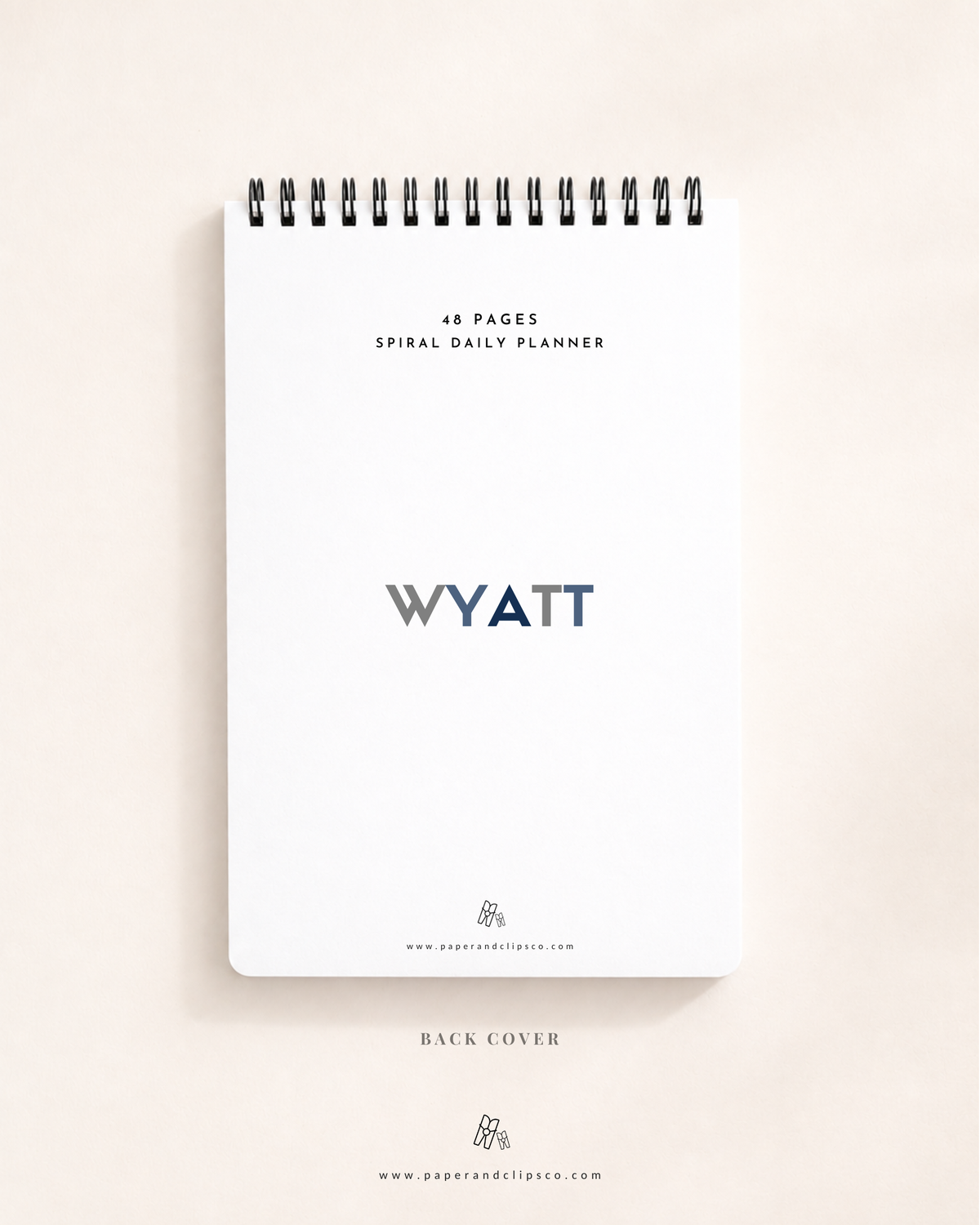 Custom Name Daily Planner