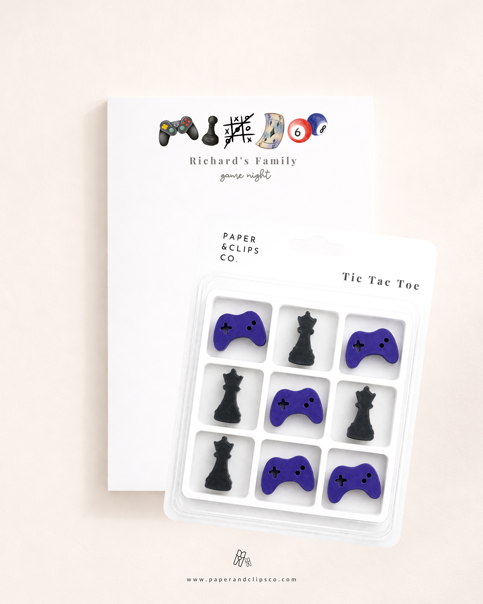 Personalized Game Night Notepad Set