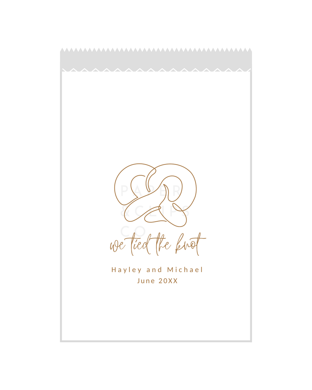 We Tied The Knot - White Party Bags