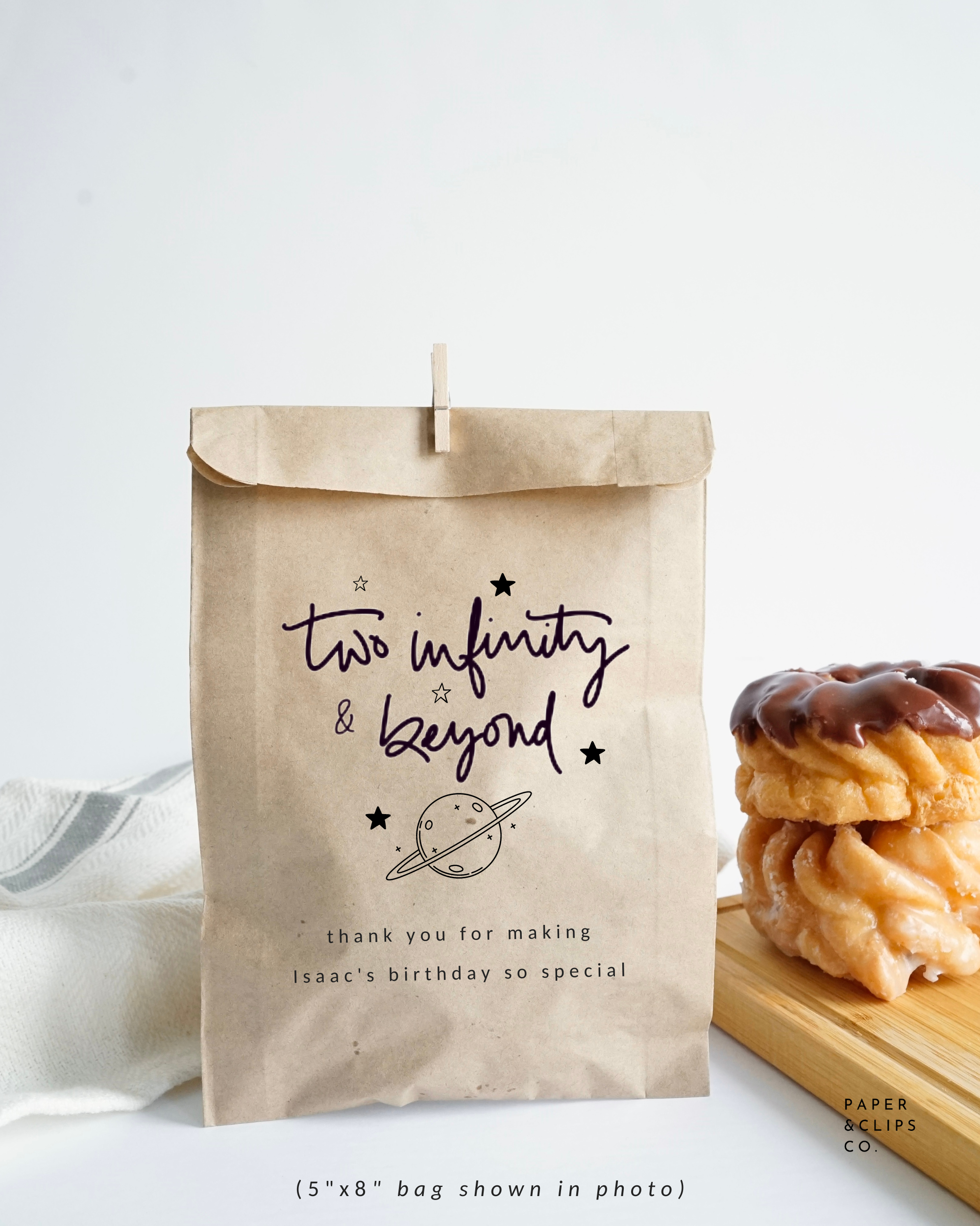 Two Infinity and Beyond - Brown Party Bags