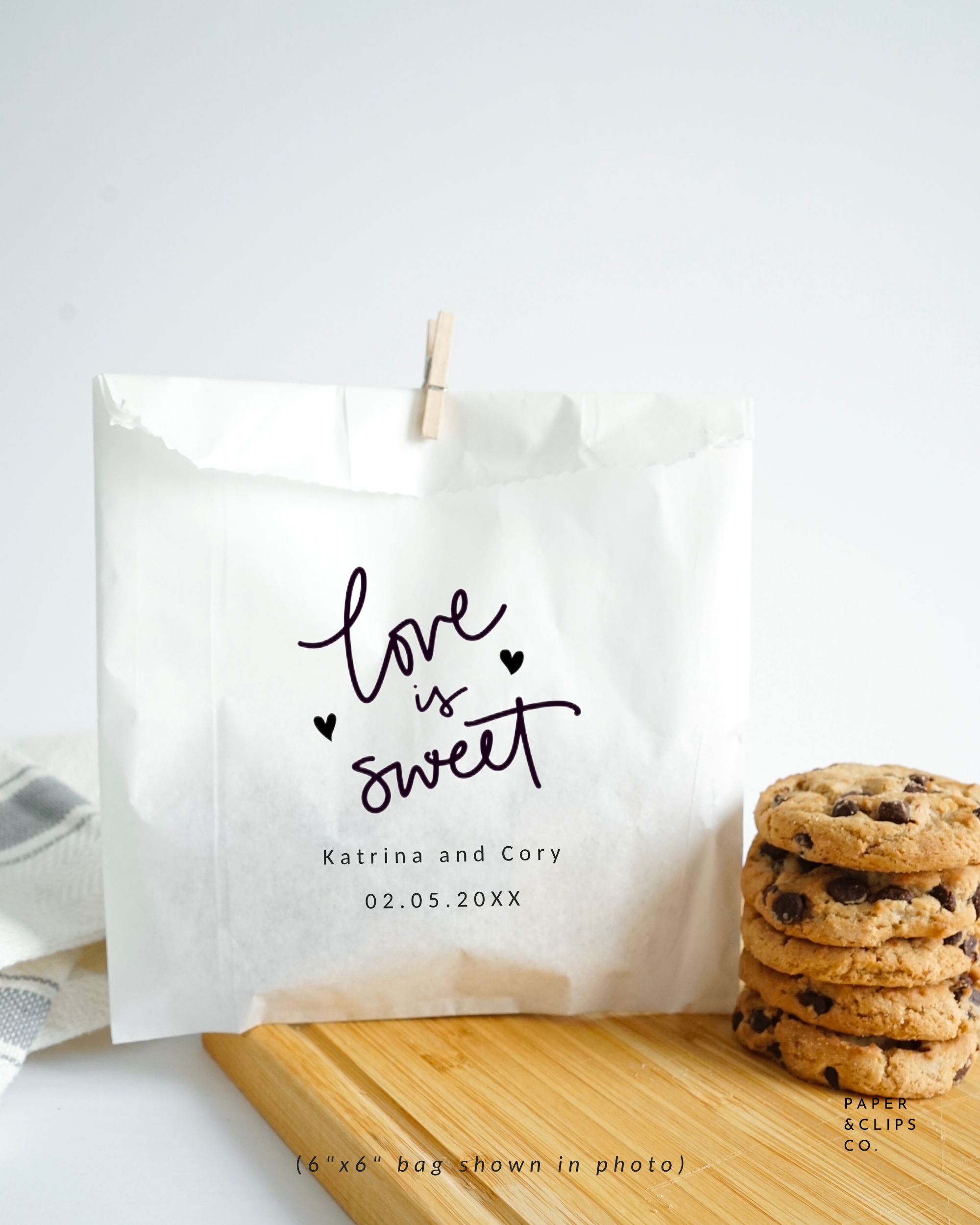 Love Is Sweet - White Party Bags