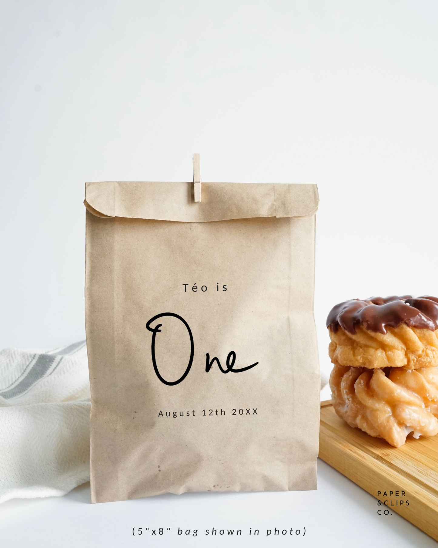 First Birthday - Brown Party Bags
