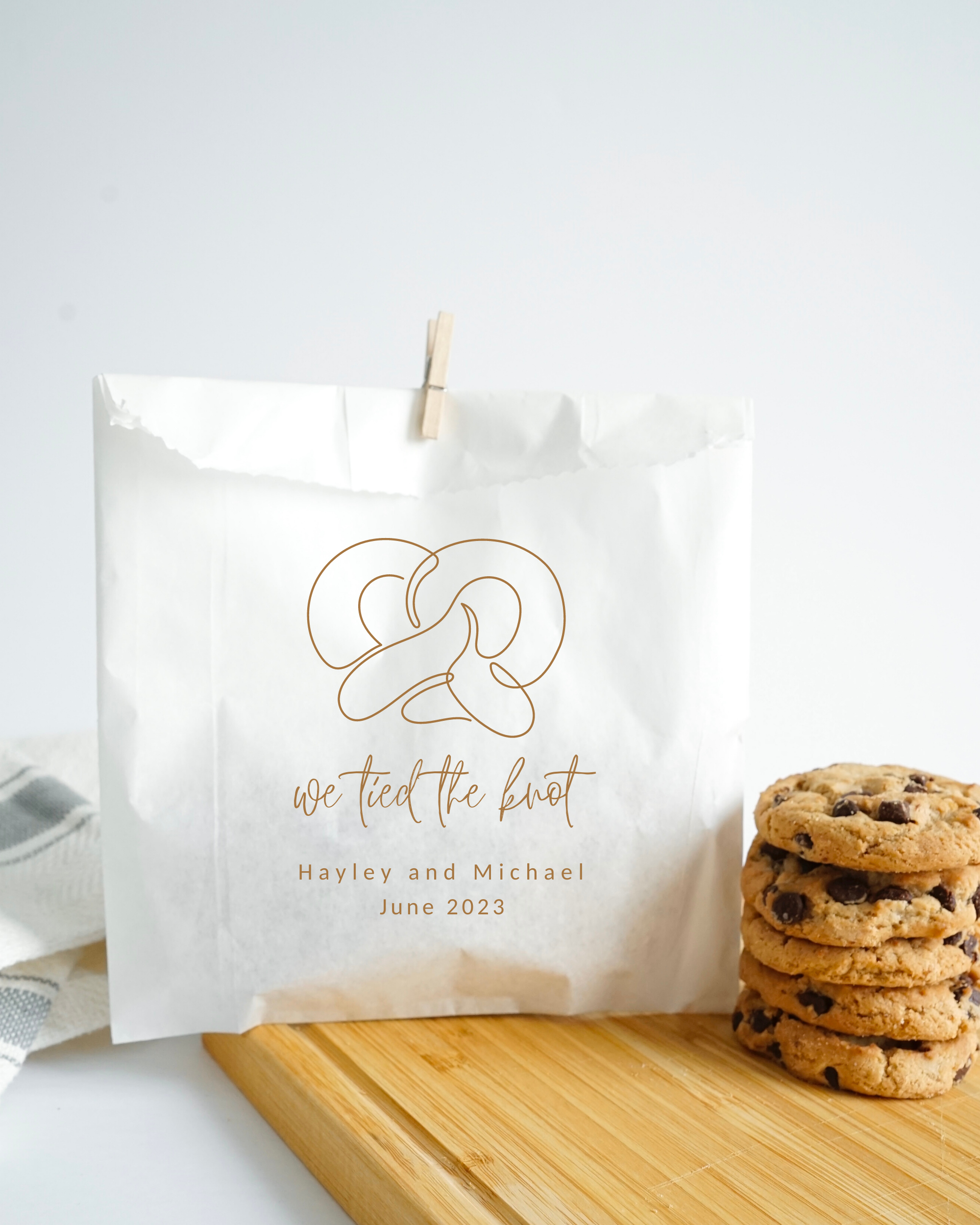 We Tied The Knot - White Party Bags