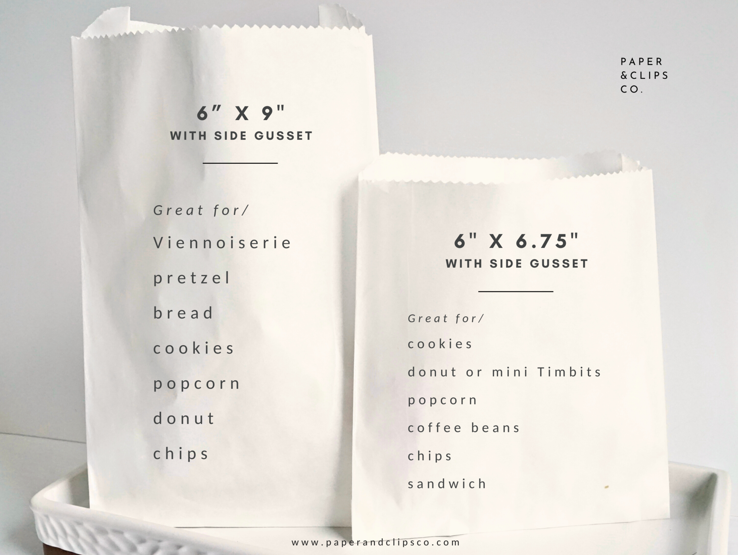 We Do Love Cookies - White Party Bags