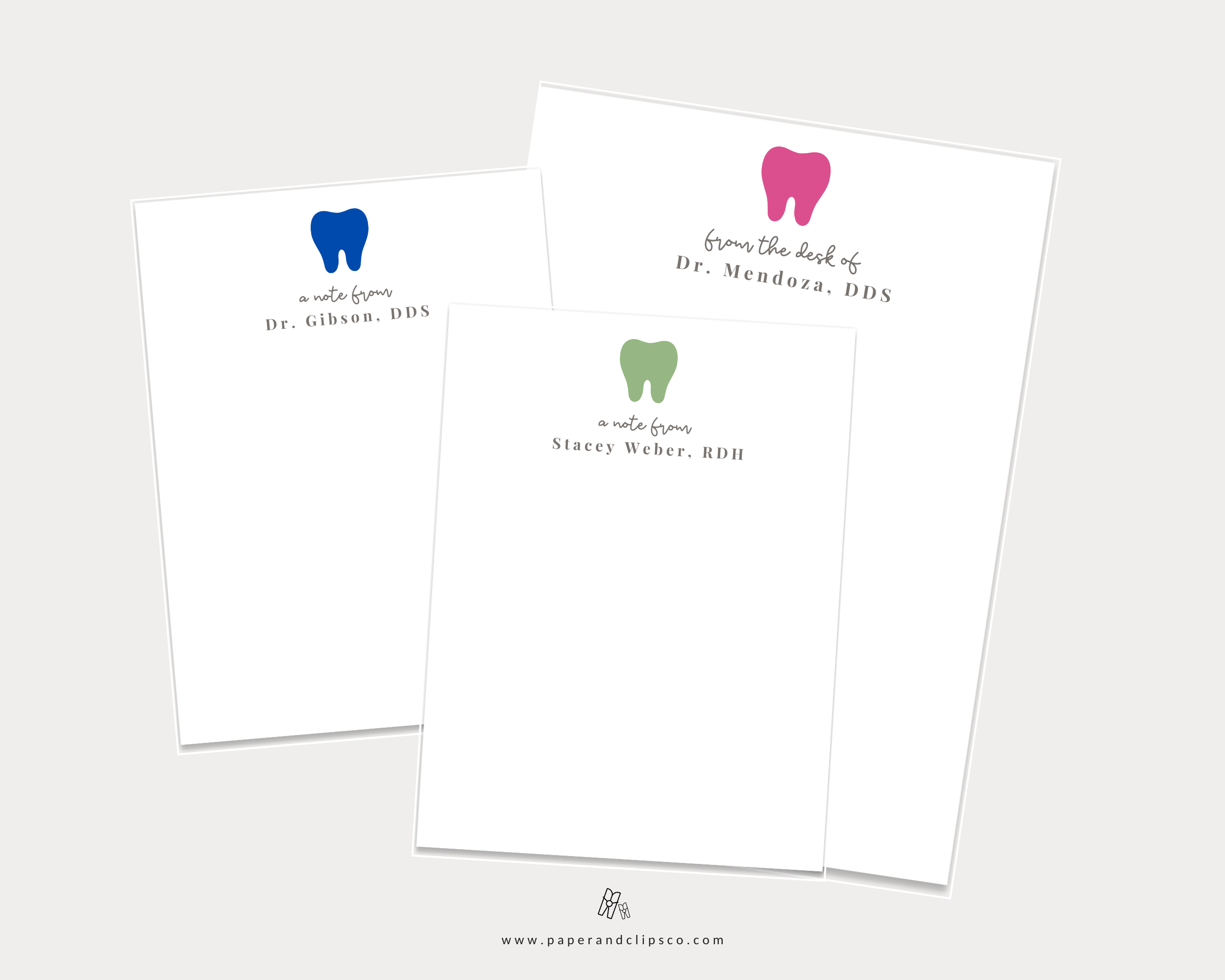 dental assistant stationery