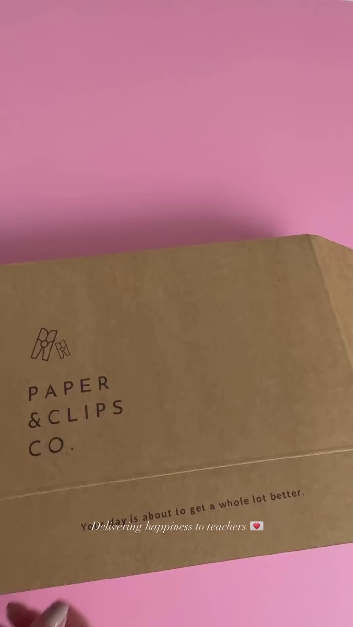 Teacher Gift Set – Tic Tac Toe Desk Game & Personalized Notepad (6 Color Schemes)