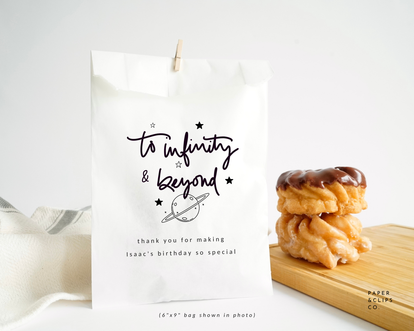 To Infinity and Beyond - White Party Bags